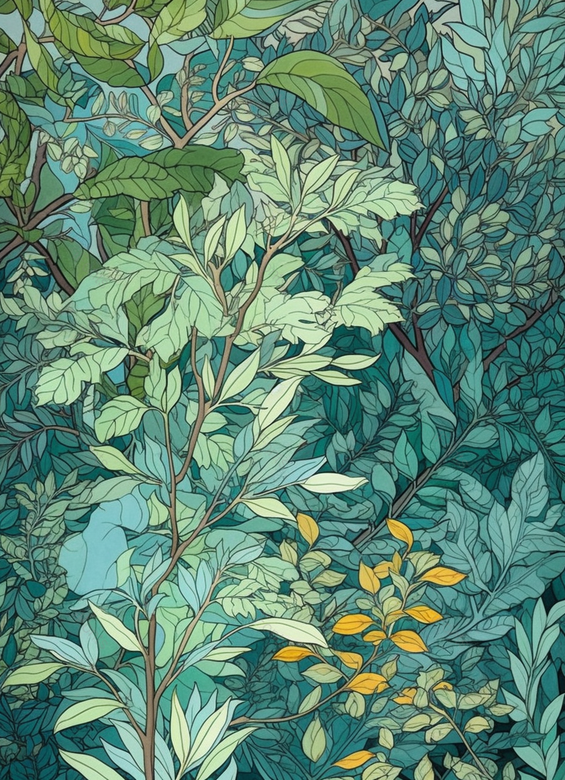 唯美叶子手绘插画,高清,摄影图,摄影图片,图片大全,摄影图免费下载